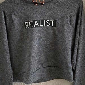 F21 grey workout crop